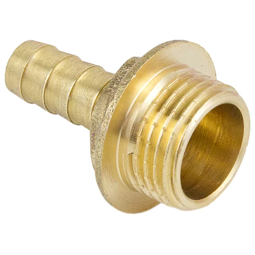 Переходник неразъемный Aquasfera 9102 Дн15x1/2″ Ру16 наружная резьба/штуцер, для шланга, материал - латунь