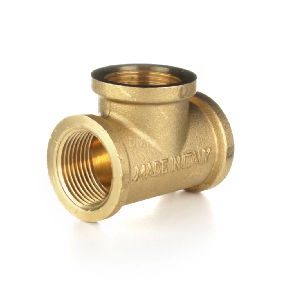 Тройник равнопроходной ELSEN Metalit 1″ Ду25 Ру16 90° корпус – латунь CW617N, присоединение – внутренняя резьба EBF07.10