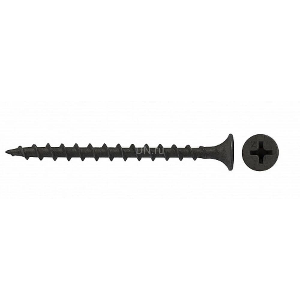 Саморез ZITAR СГД ТМ 3.5х51мм (5000шт), головка - потайная, диаметр - 3.5мм, длина - 51мм, материал - углеродистая сталь, покрытие - фосфатное, упаковка - 5000шт