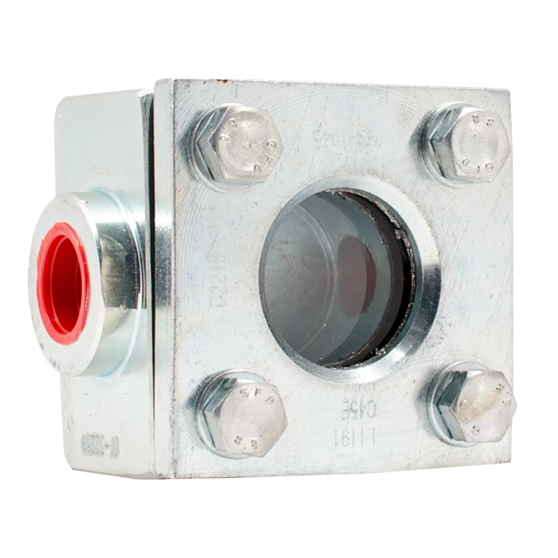 Стекло смотровое АДЛ CC02 1/2″ Ду15 Ру40 резьбовое корпус – углеродистая сталь, одностороннее