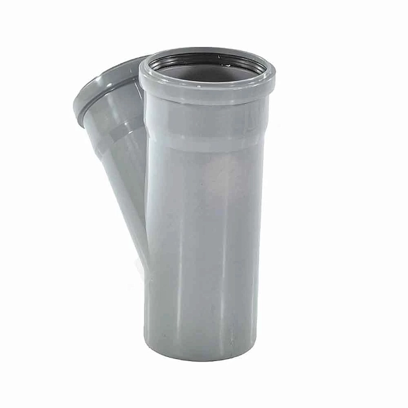 Тройник Ostendorf HTEA Дн32х32 67° безнапорное давление, PP-H полипропиленовый, серый