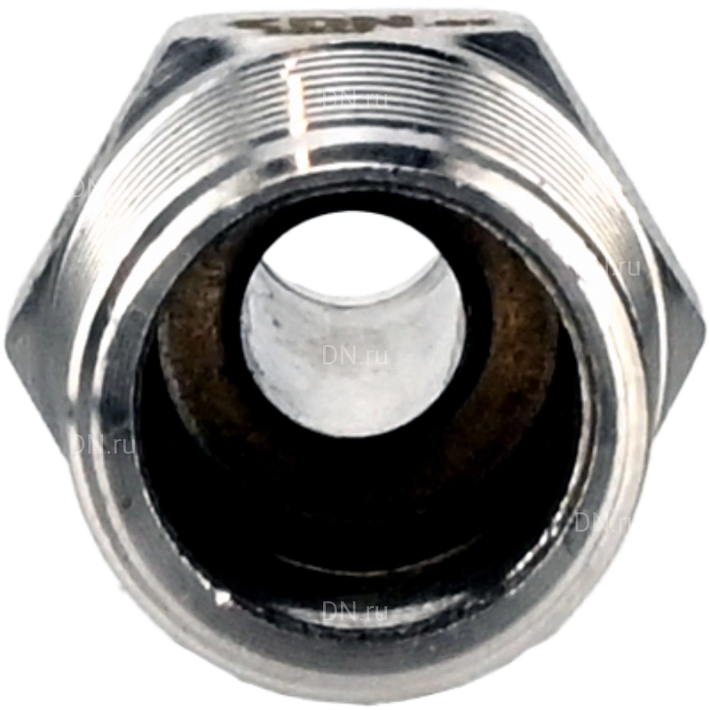 Штуцер елочка BF31-T-1 1/2-32 1 1/2″х32мм Ду40 Ру16 шланговый, корпус - нержавеющая сталь AISI 304 (CF8), присоединение - наружная резьба/штуцер