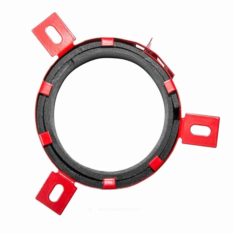 Муфта противопожарная K-FLEX K-Fire Collar Дн160 для труб, материал - сталь, цвет - красный, отгрузка кратно 12шт